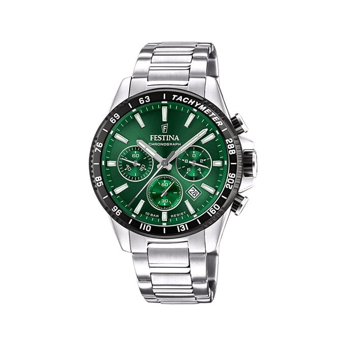 FESTINA Men's Timeless Chronograph Steel Watch F20560/4