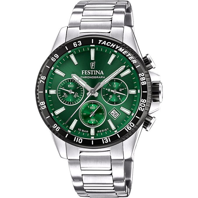 FESTINA Men's Timeless Chronograph Steel Watch F20560/4