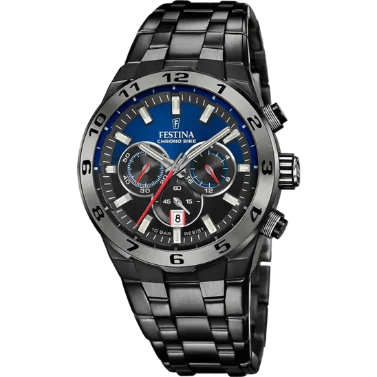 FESTINA Men's Chrono Bike Watch with Interchangeable Straps F20673/1