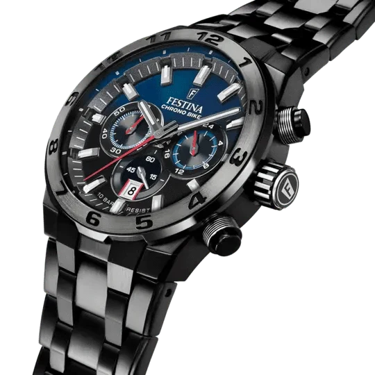FESTINA Men's Chrono Bike Watch with Interchangeable Straps F20673/1