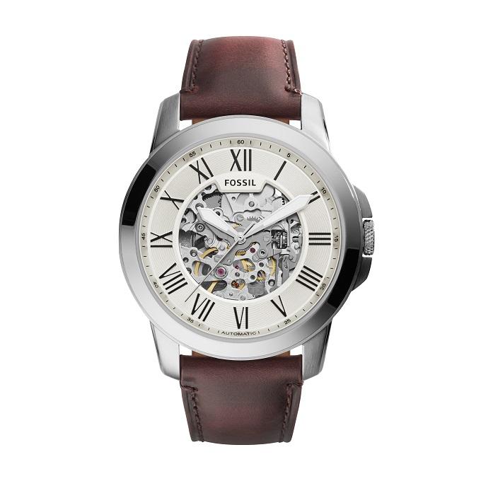 FOSSIL Men's Grant Automatic Leather Watch ME3099