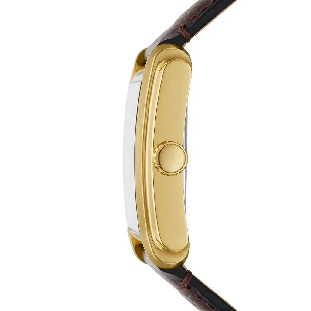 FOSSIL Men's Carraway Brown Leather Watch FS6011