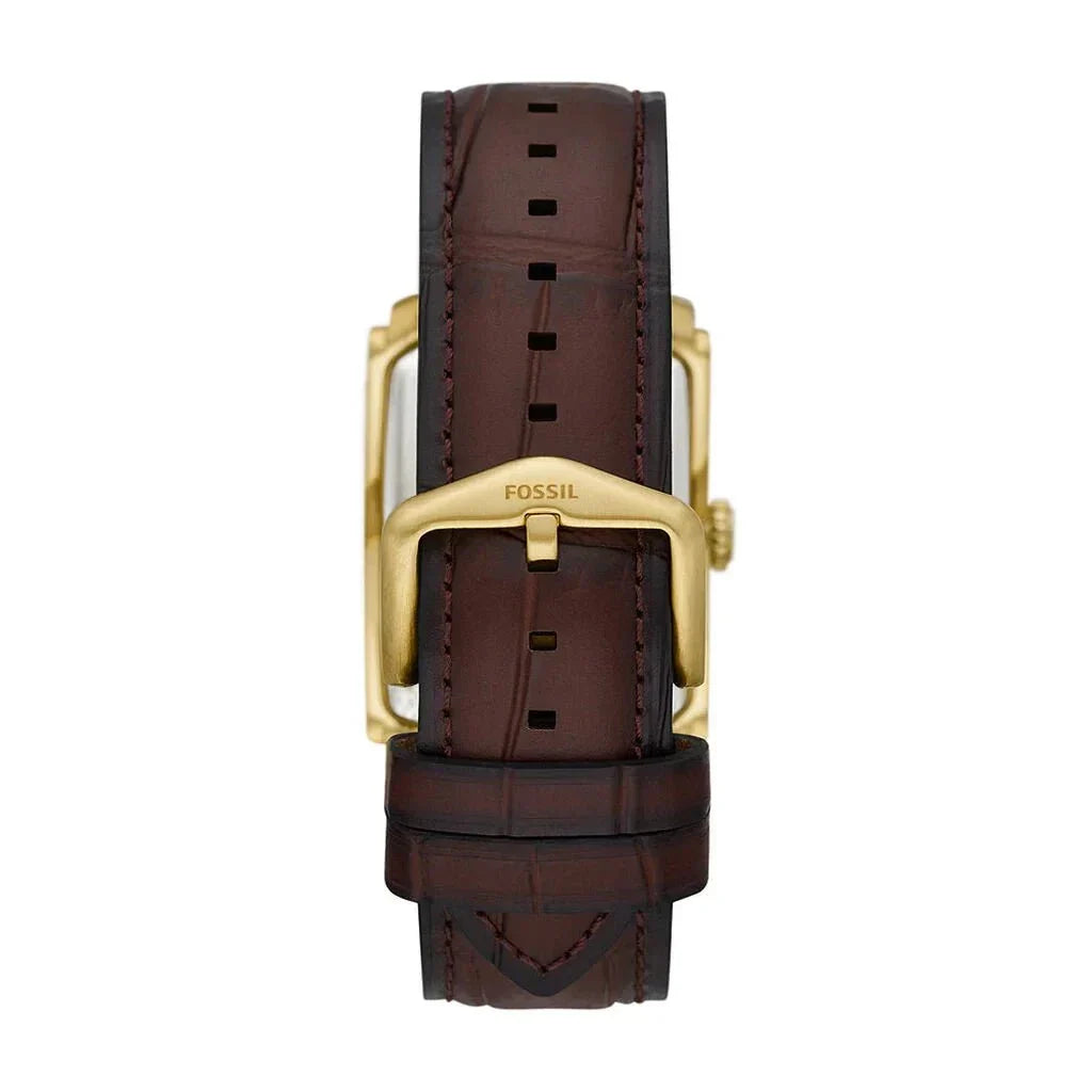 FOSSIL Men's Carraway Brown Leather Watch FS6011