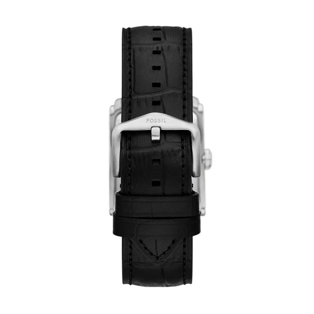 FOSSIL Men's Carraway Black Leather Watch FS6078