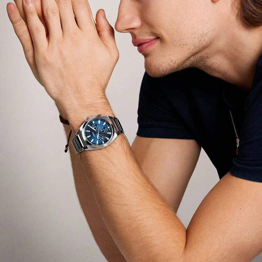 FOSSIL Men's Everett Chronograph Steel Watch FS6104