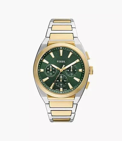 FOSSIL Men's Everett Chronograph Steel Watch FS6106
