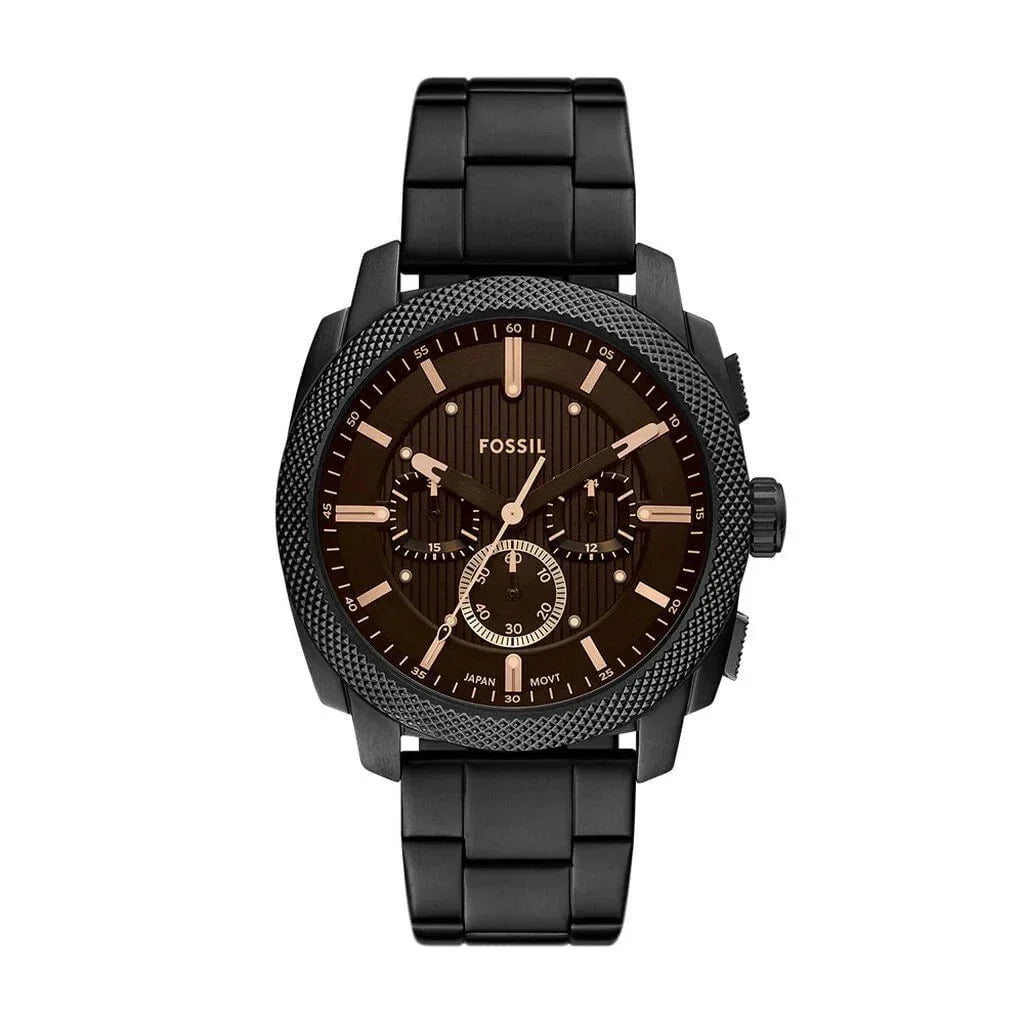 FOSSIL Men's Machine Chronograph Leather Watch FS6097
