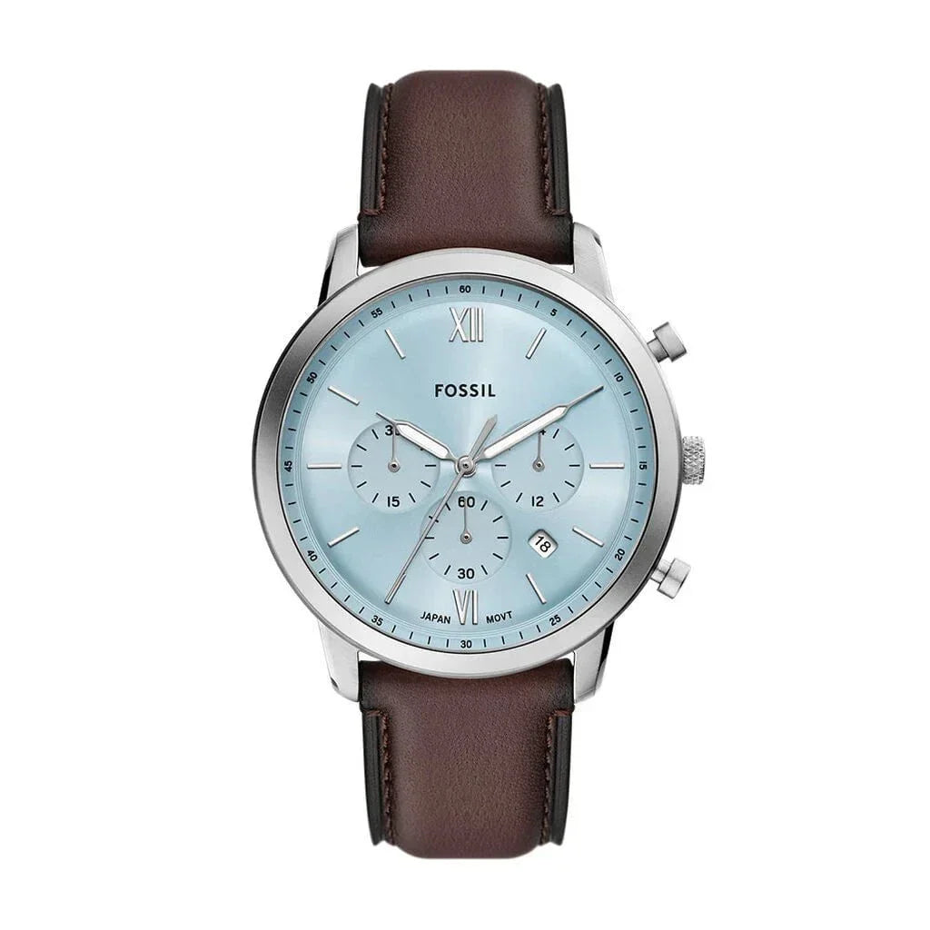 FOSSIL Men's Neutra Chronograph Brown Leather Watch FS6109