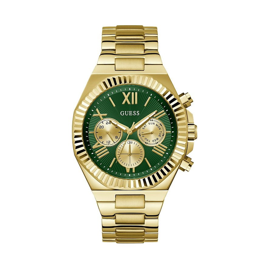 GUESS Men's Equity Gold Steel Watch GW0703G2