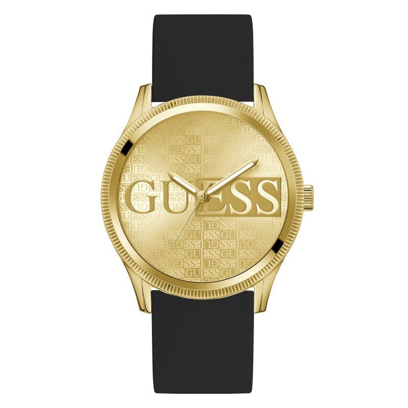 GUESS Men's Reputation Black Silicone Watch GW0726G2