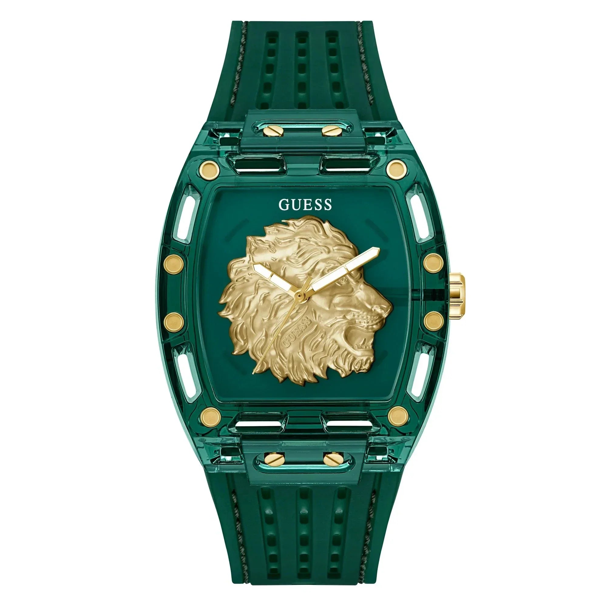 GUESS Men's Phoenix Green Silicone Watch GW0959G2