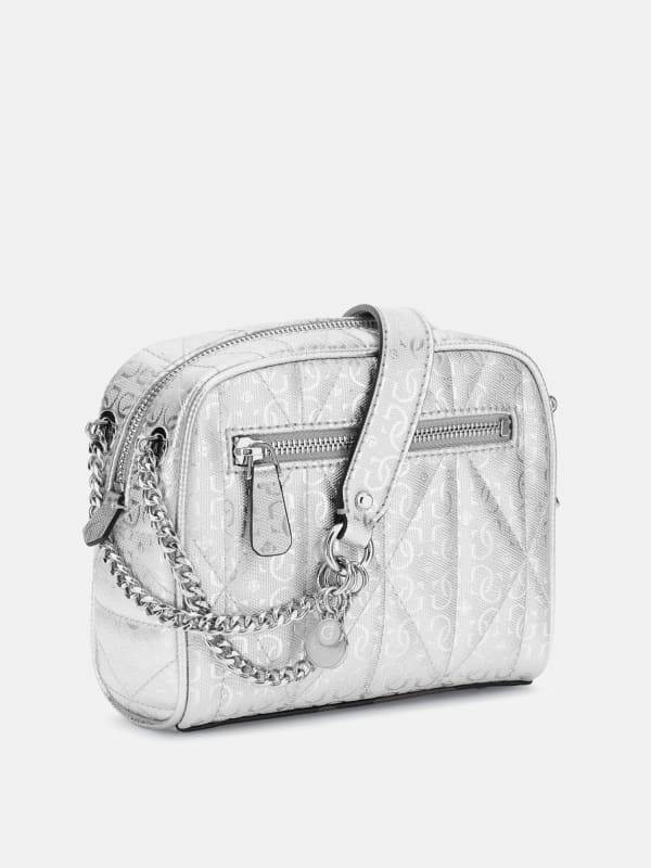 Sac porté Epaule GUESS Femme Aldina Camera HWGY9663140SIL