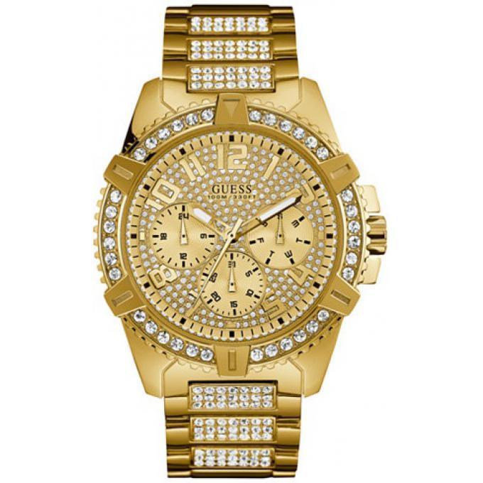 GUESS Men's Frontier Gold Steel Watch W0799G2