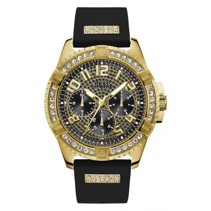 GUESS Men's Frontier Black Silicone Watch W1132G1