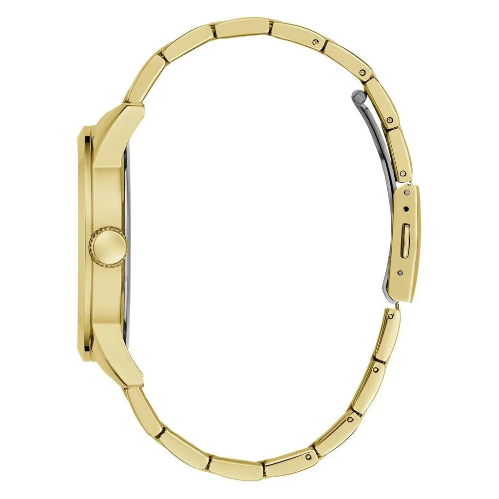 GUESS Men's Badge Gold Steel Watch GW0782G1