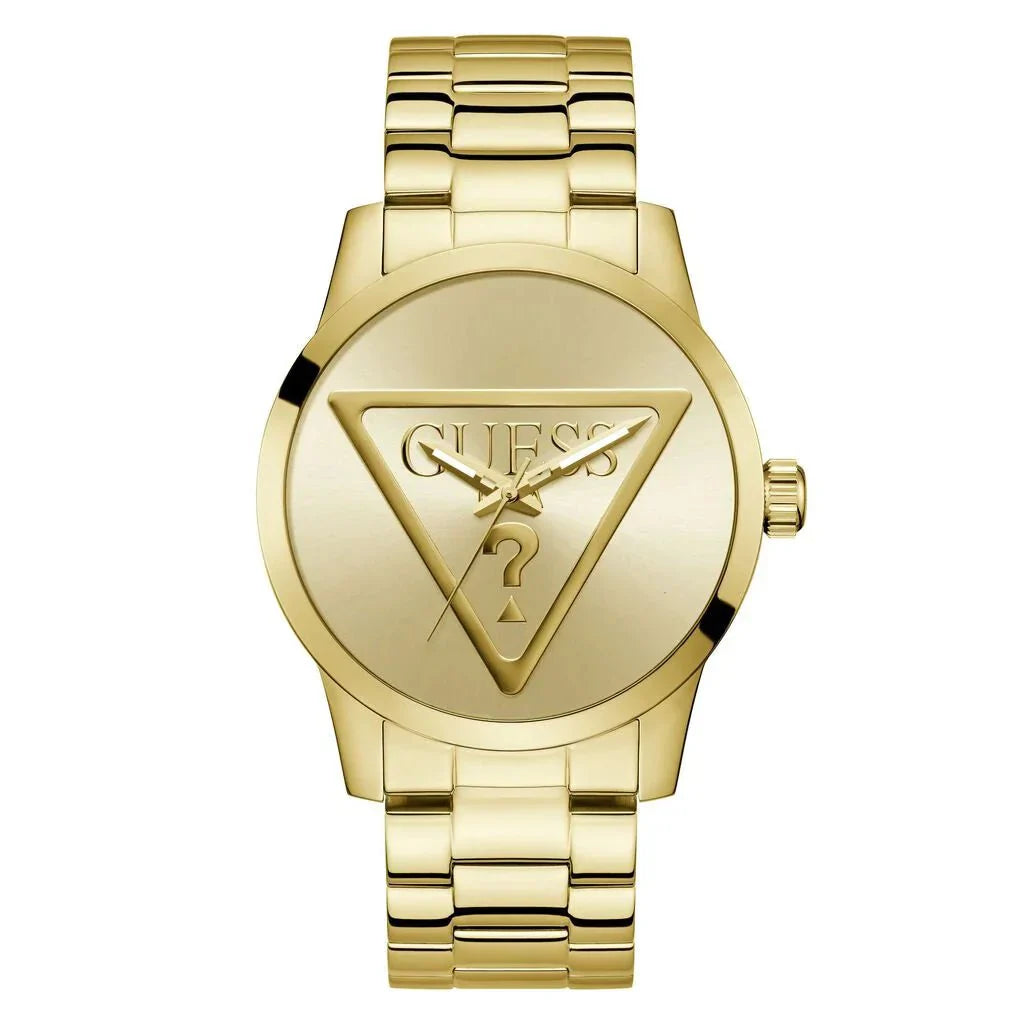 GUESS Men's Badge Gold Steel Watch GW0782G1