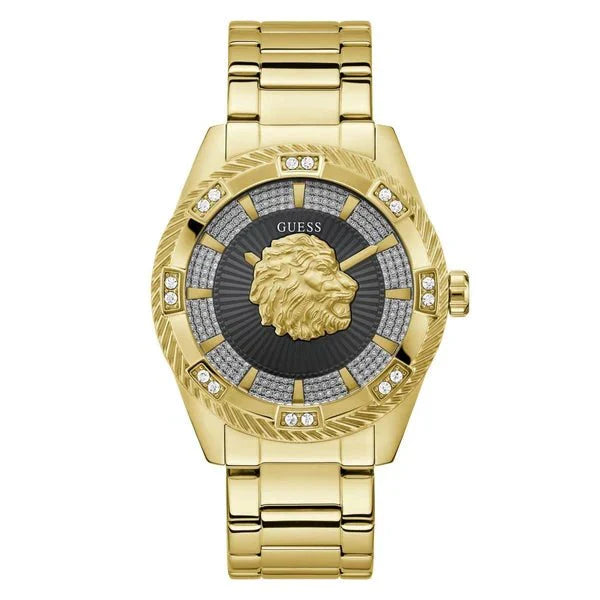 GUESS Men's Beast Gold Steel Watch GW0783G1