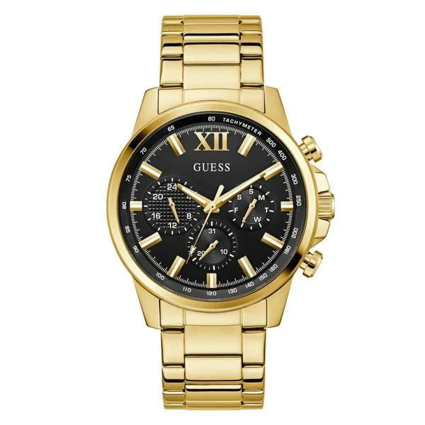 GUESS Men's Walker Multifunction Gold Steel Watch GW0900G3