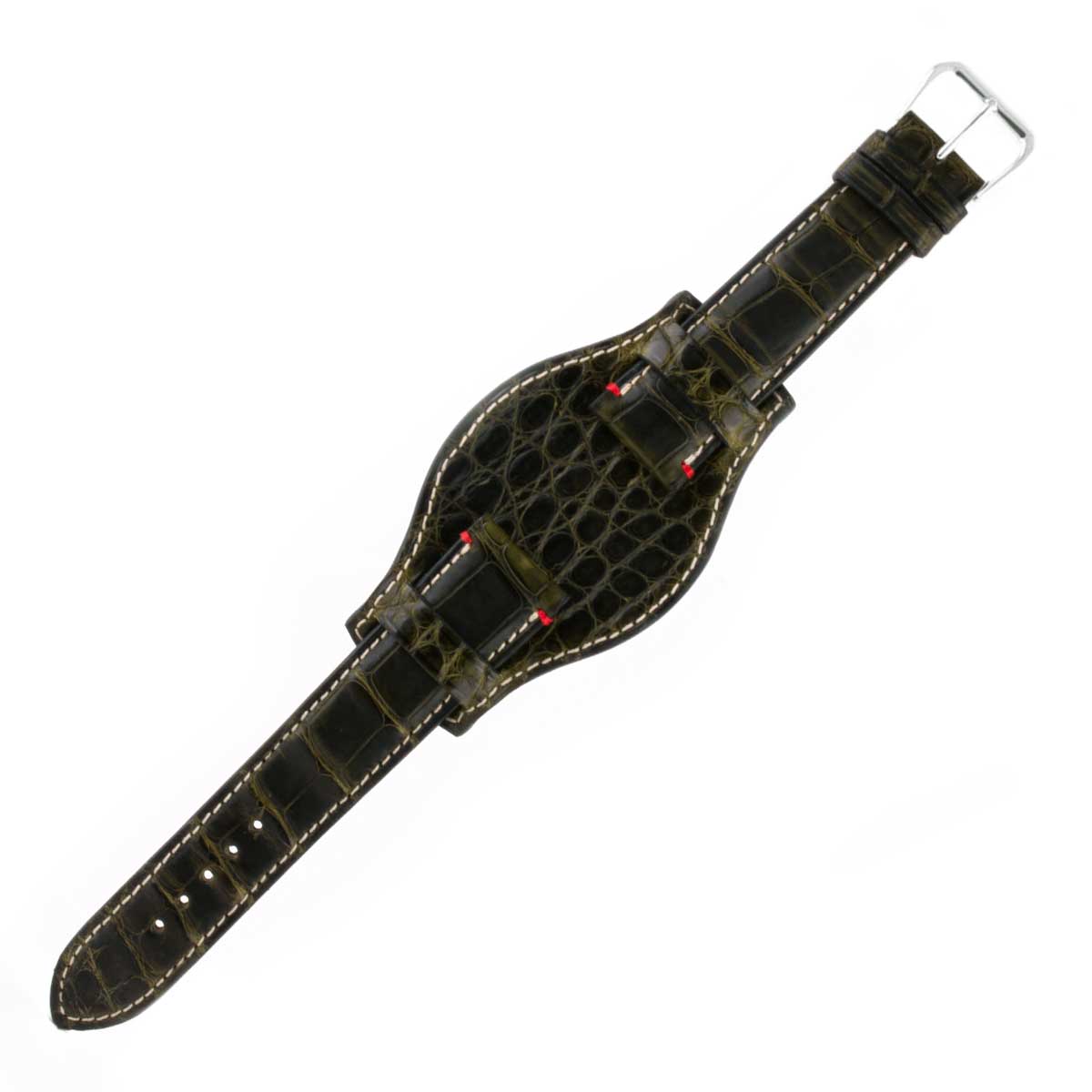 Bracelet Bund ABP Concept X Hanhart 1882 pour 417ES - Bracelet-montre cuir - Alligator