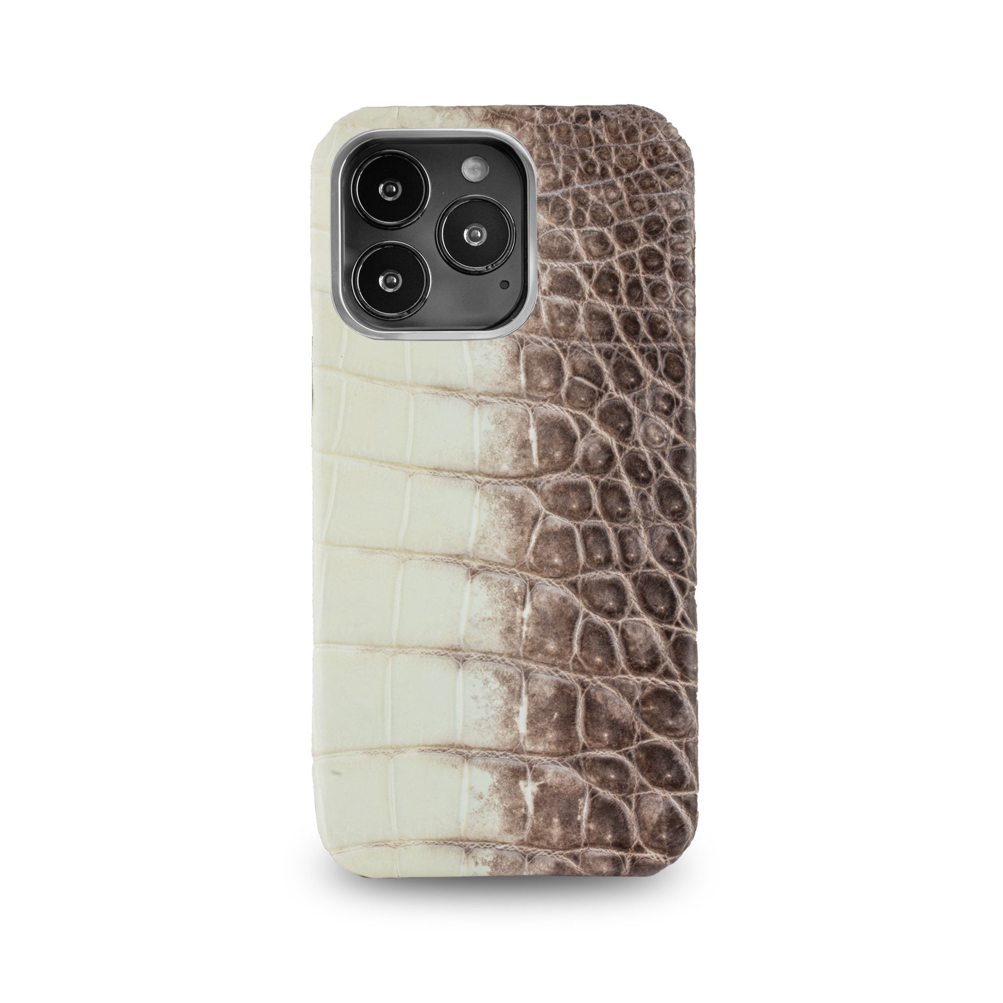 Coque cuir Himalaya pour iPhone 15, 14 & 13 Pro & Pro Max - Alligator / Crocodile