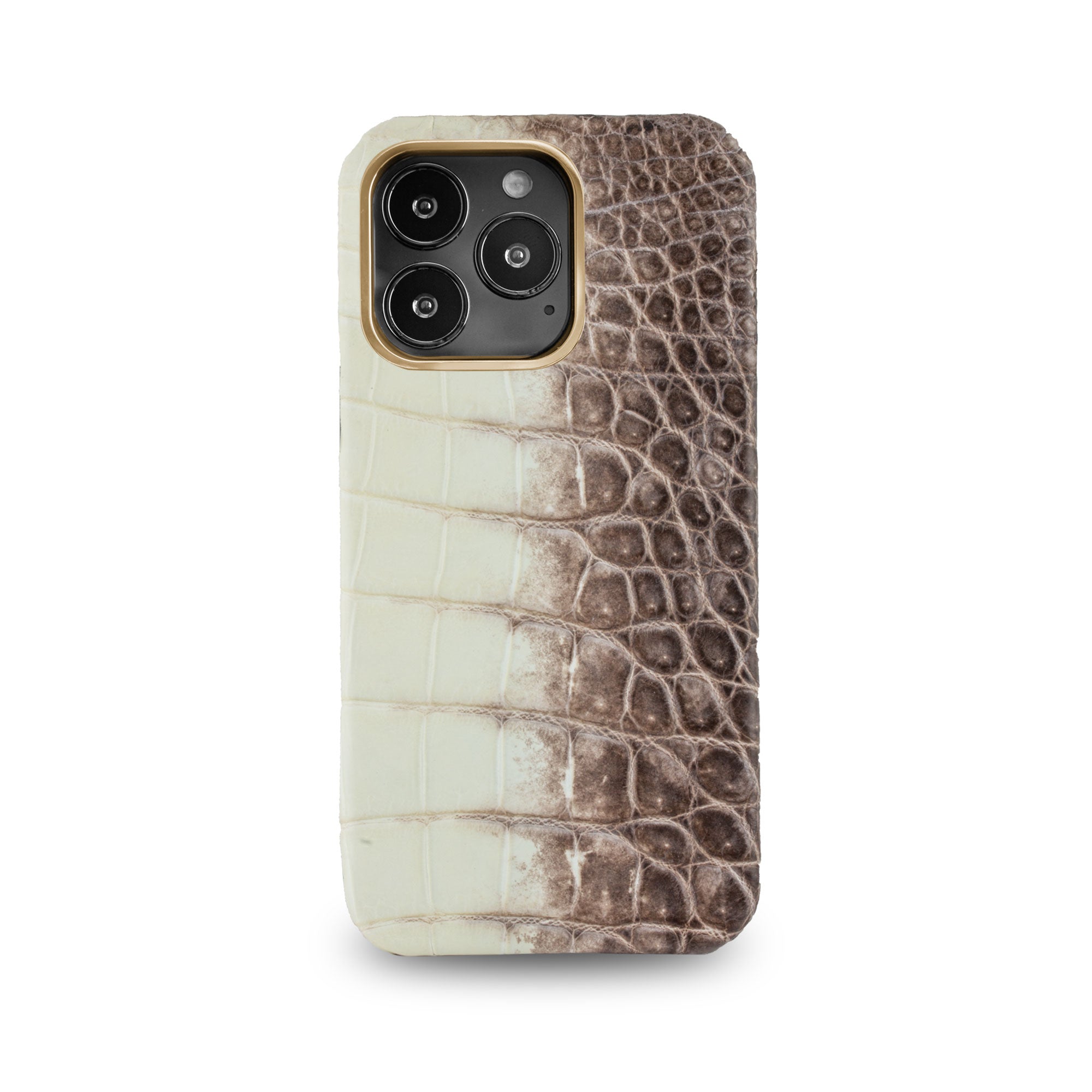 Coque cuir Himalaya pour iPhone 15, 14 & 13 Pro & Pro Max - Alligator / Crocodile