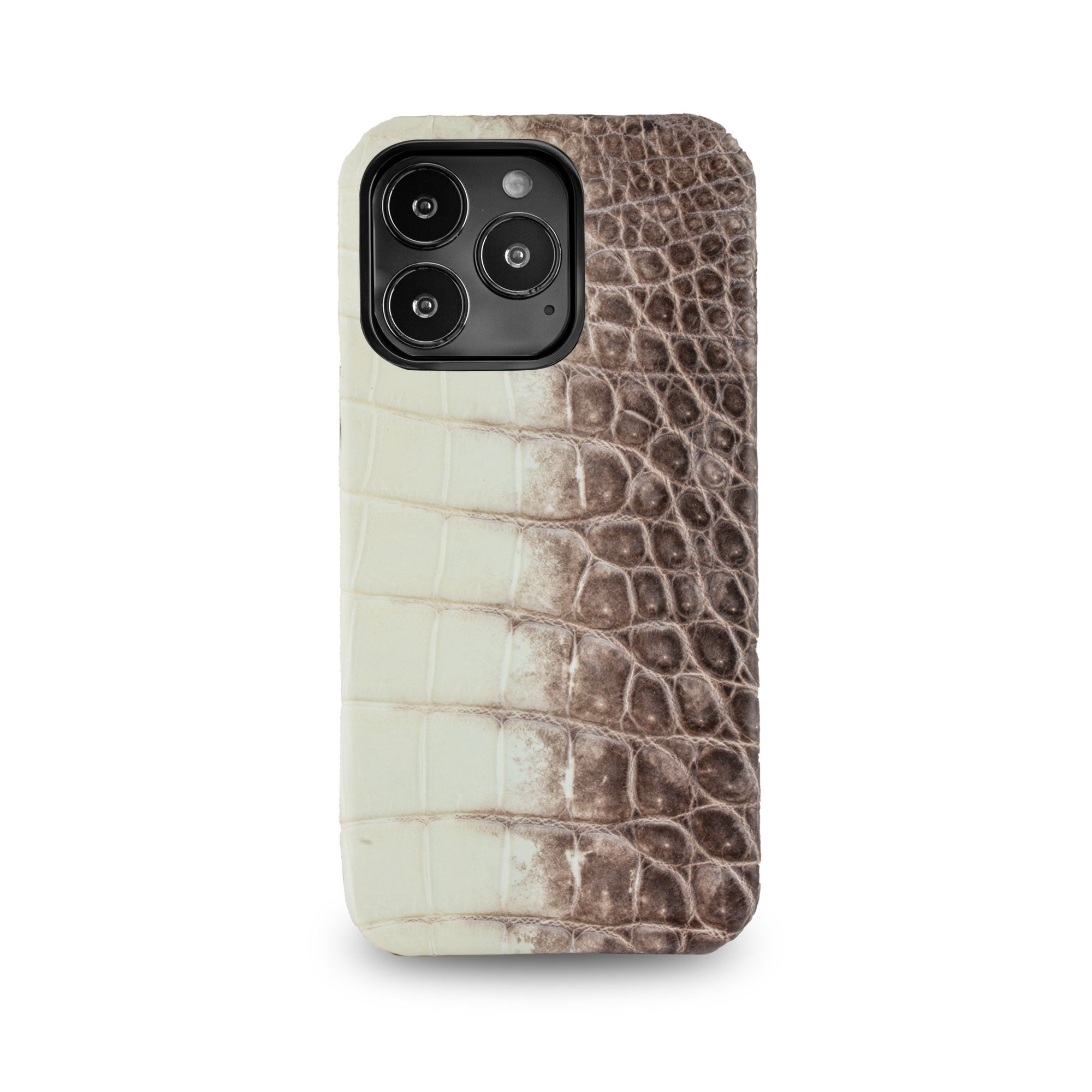 Coque cuir Himalaya pour iPhone 15, 14 & 13 Pro & Pro Max - Alligator / Crocodile