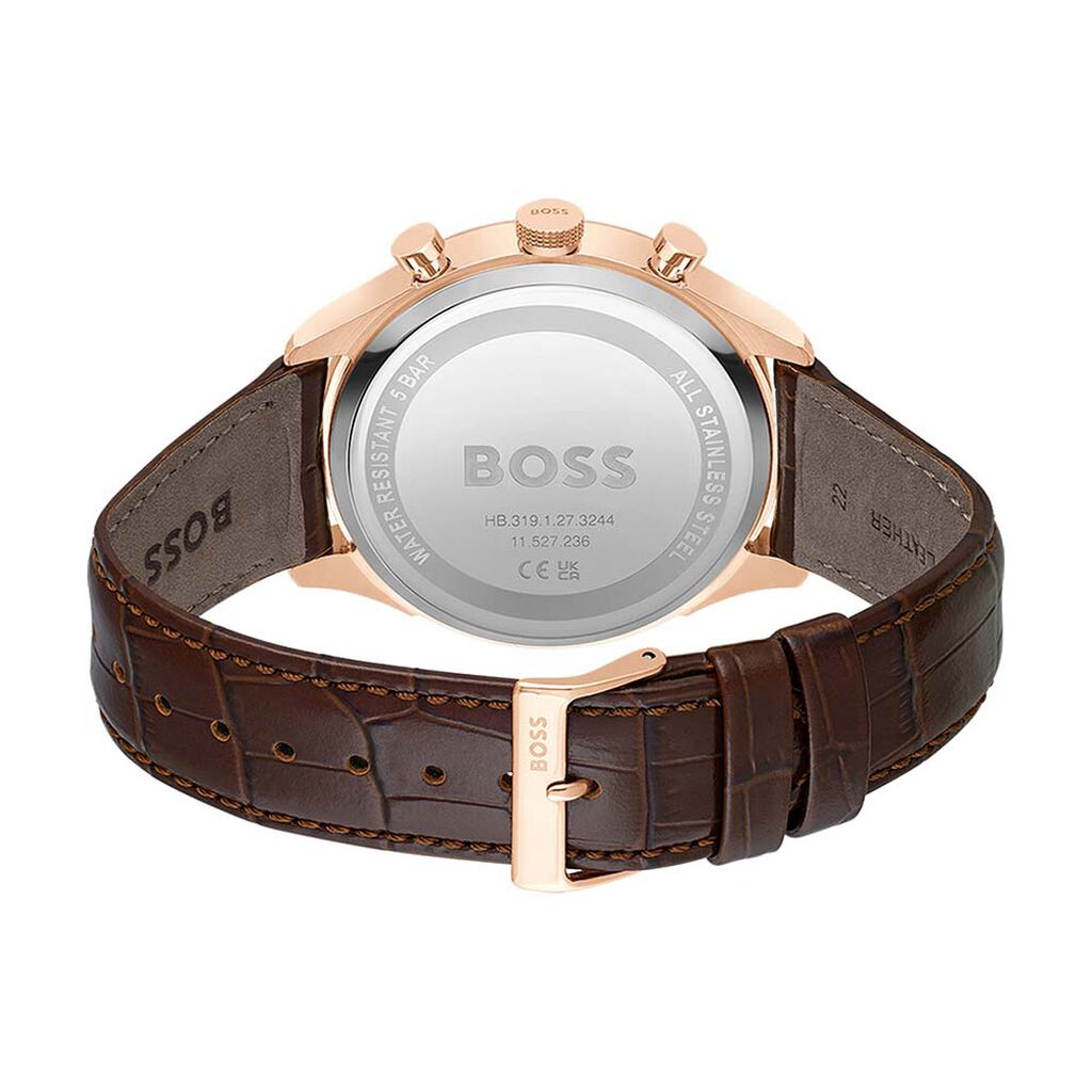 BOSS Men's Gregor Brown Leather Watch 1514050