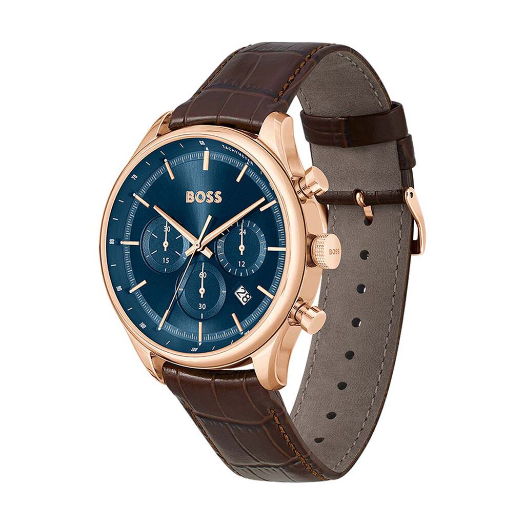 BOSS Men's Gregor Brown Leather Watch 1514050