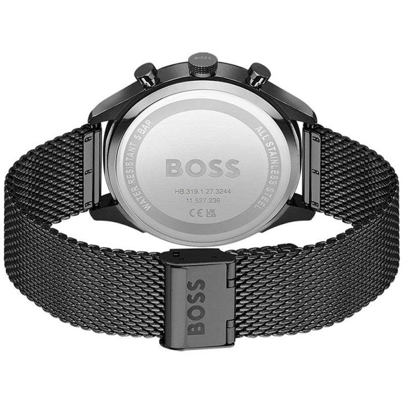 BOSS Men's Gregor Watch in Black Milanese Steel 1514065