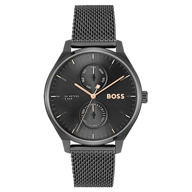 BOSS Men's Business Watch in Black Milanese Steel 1514105