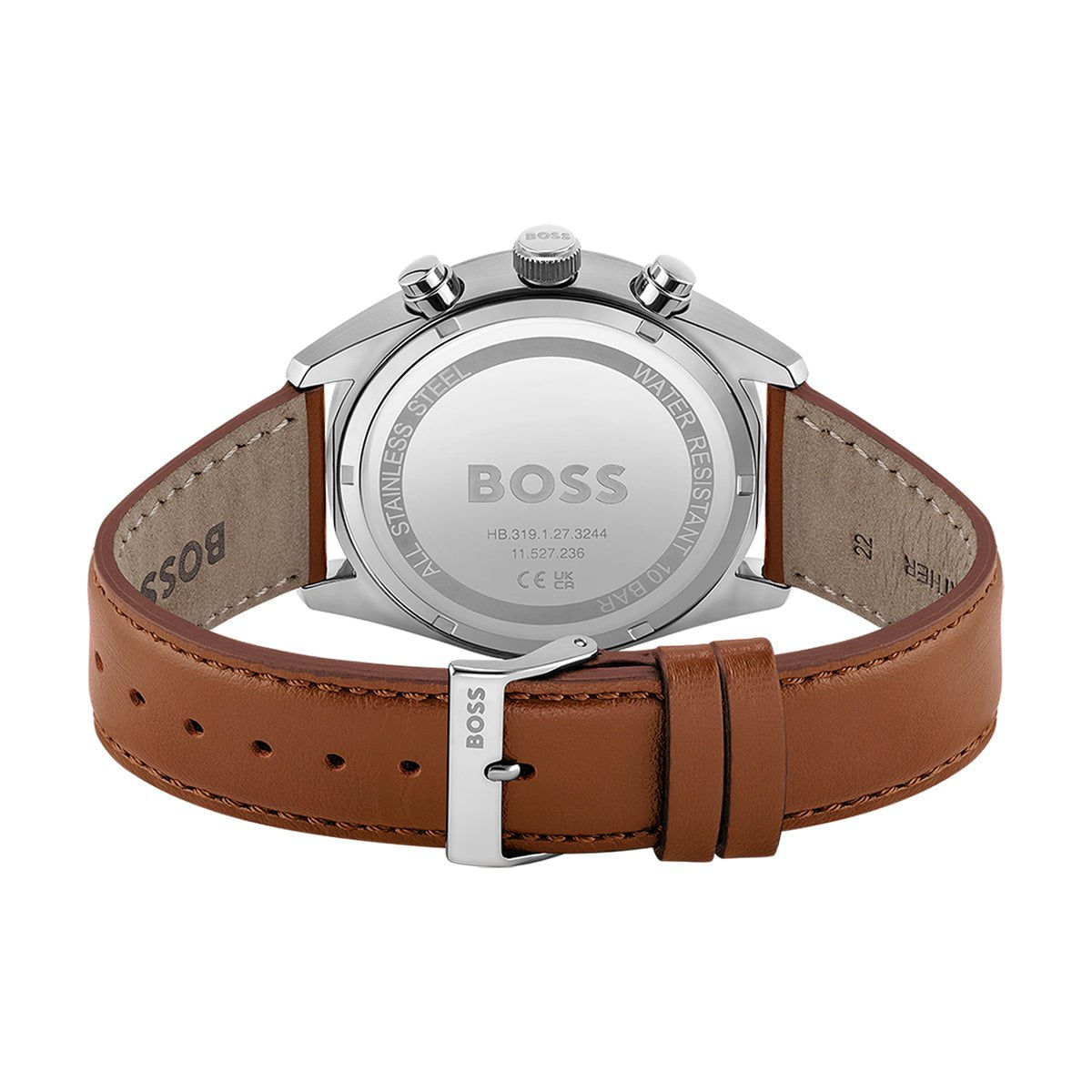 BOSS Men's Champion Chronograph Brown Leather Watch 1513879
