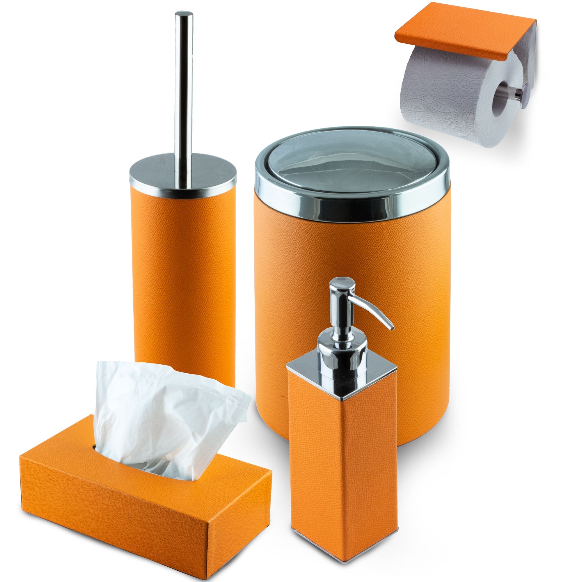 Leather tissue box - Grained calfskin
