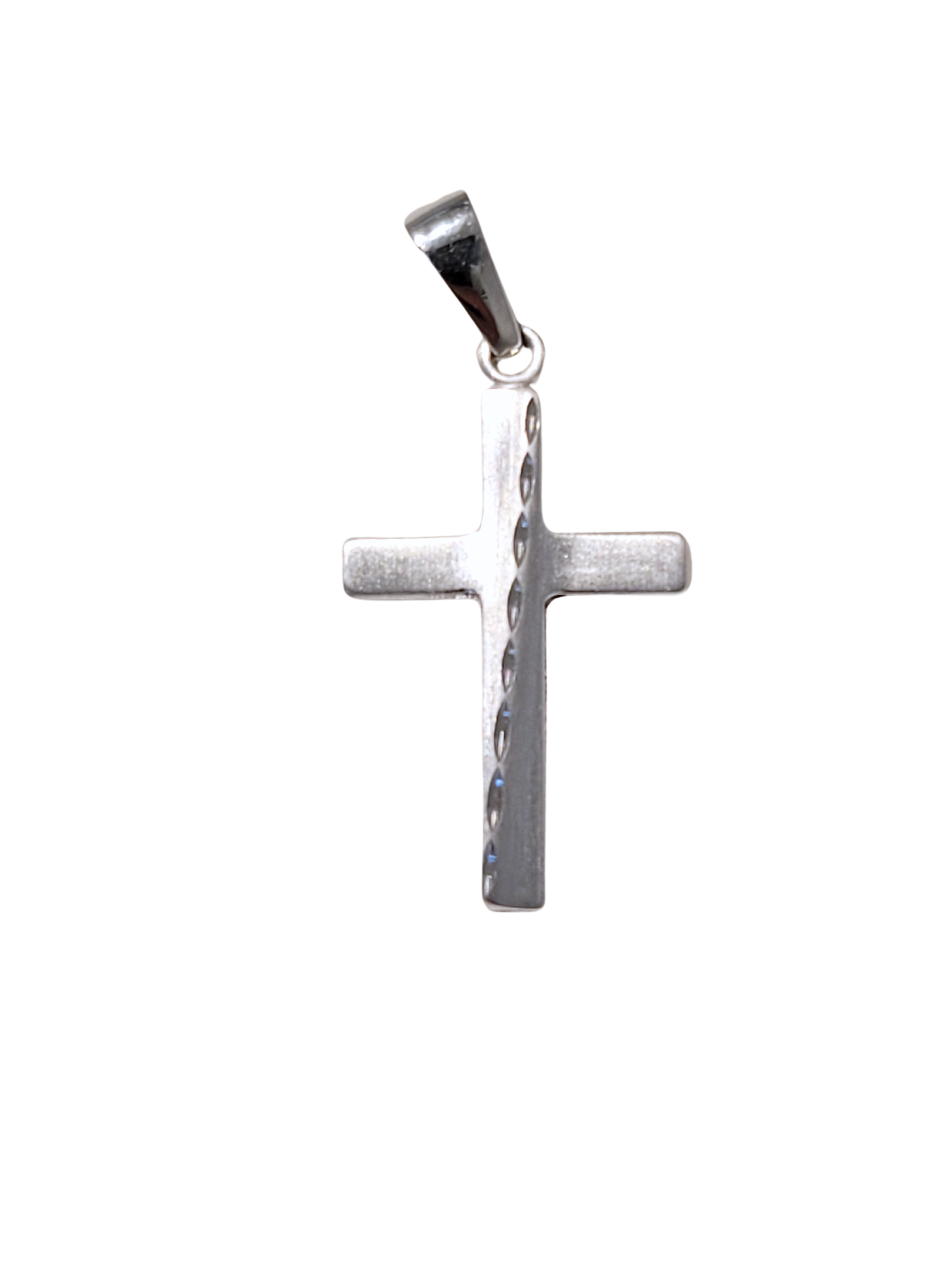 Pendentif Croix en or blanc 18ct 369-259