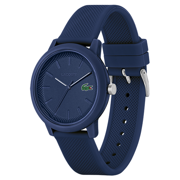 LACOSTE Men's 12.12 Blue Silicone Watch 2011172