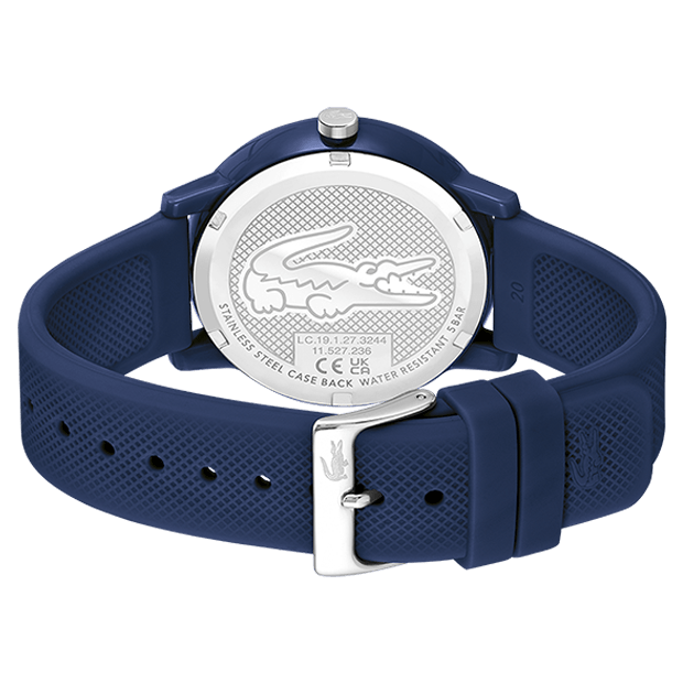 LACOSTE Men's 12.12 Blue Silicone Watch 2011172
