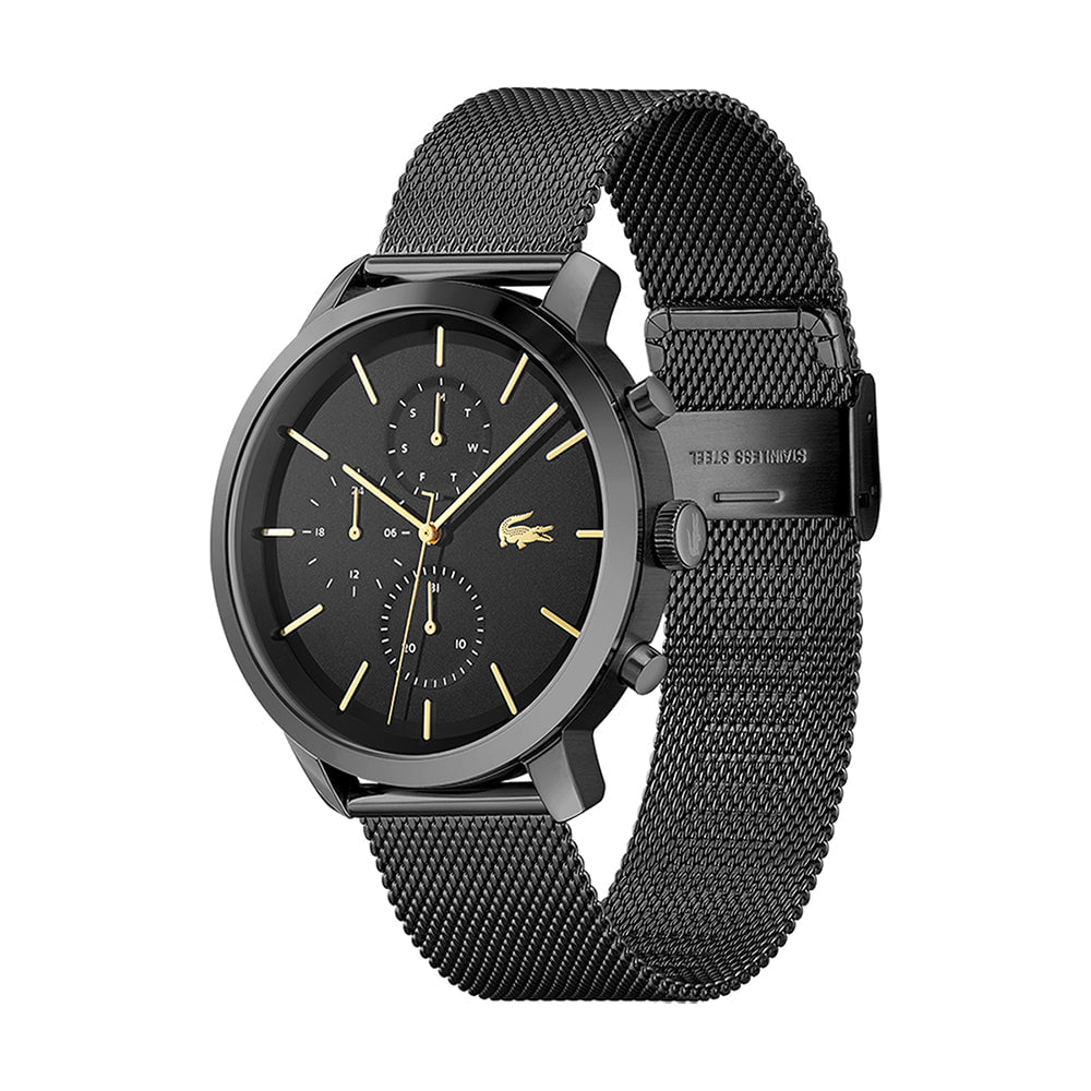 LACOSTE Men's Replay Watch in Black Steel 2011194