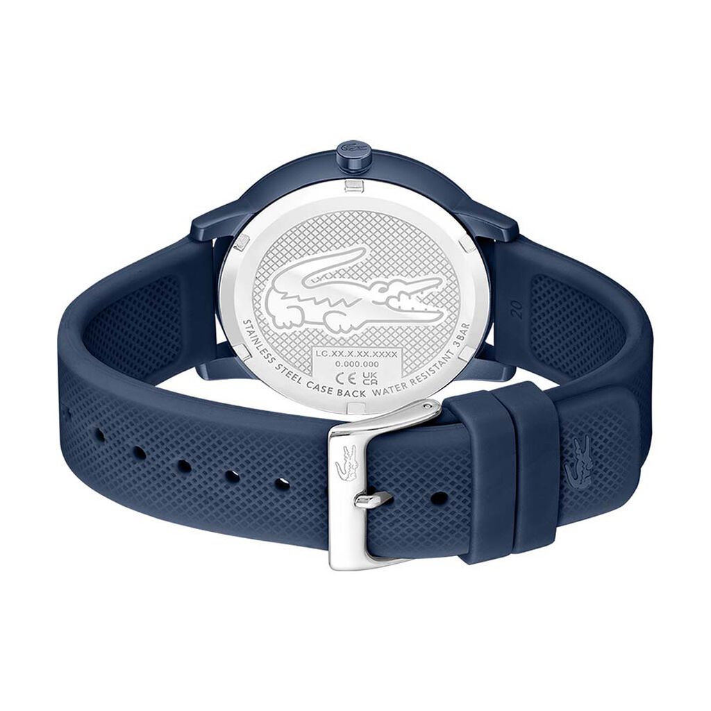LACOSTE Men's 12.12 Blue Silicone Watch 2011241