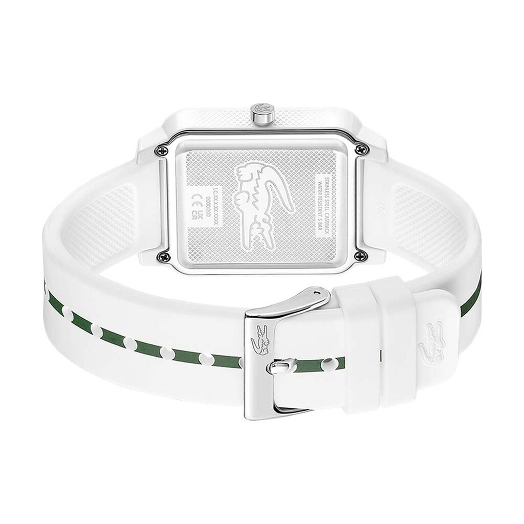 LACOSTE Men's Studio White Silicone Watch 2011251
