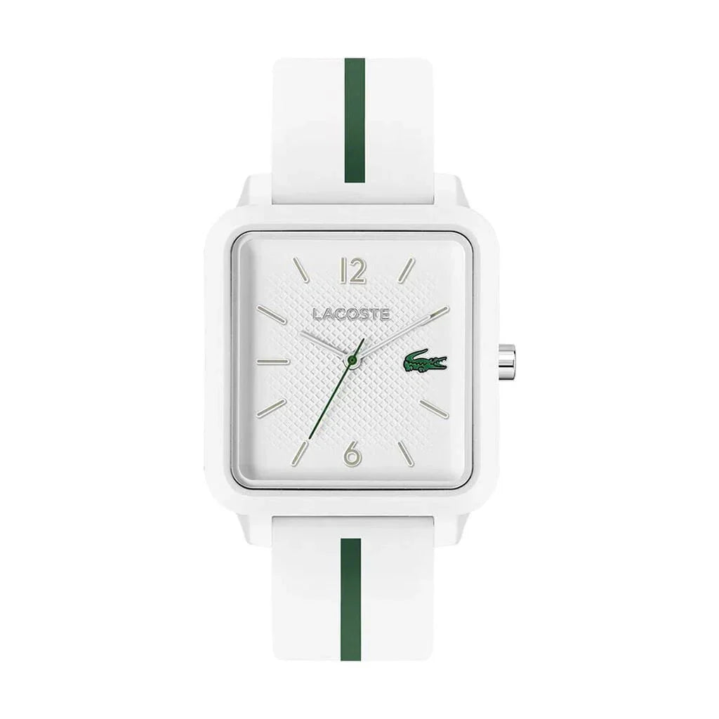 LACOSTE Men's Studio White Silicone Watch 2011251
