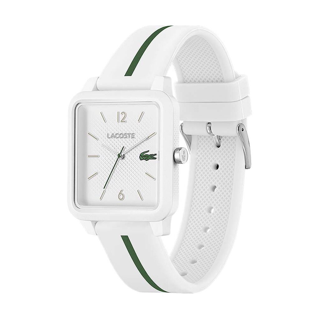 LACOSTE Men's Studio White Silicone Watch 2011251