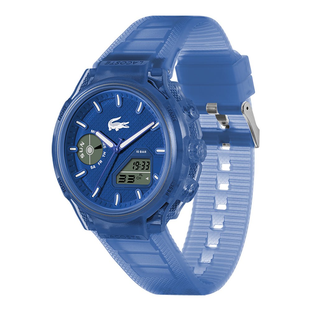LACOSTE Men's LC33 Blue Silicone Watch 2011429