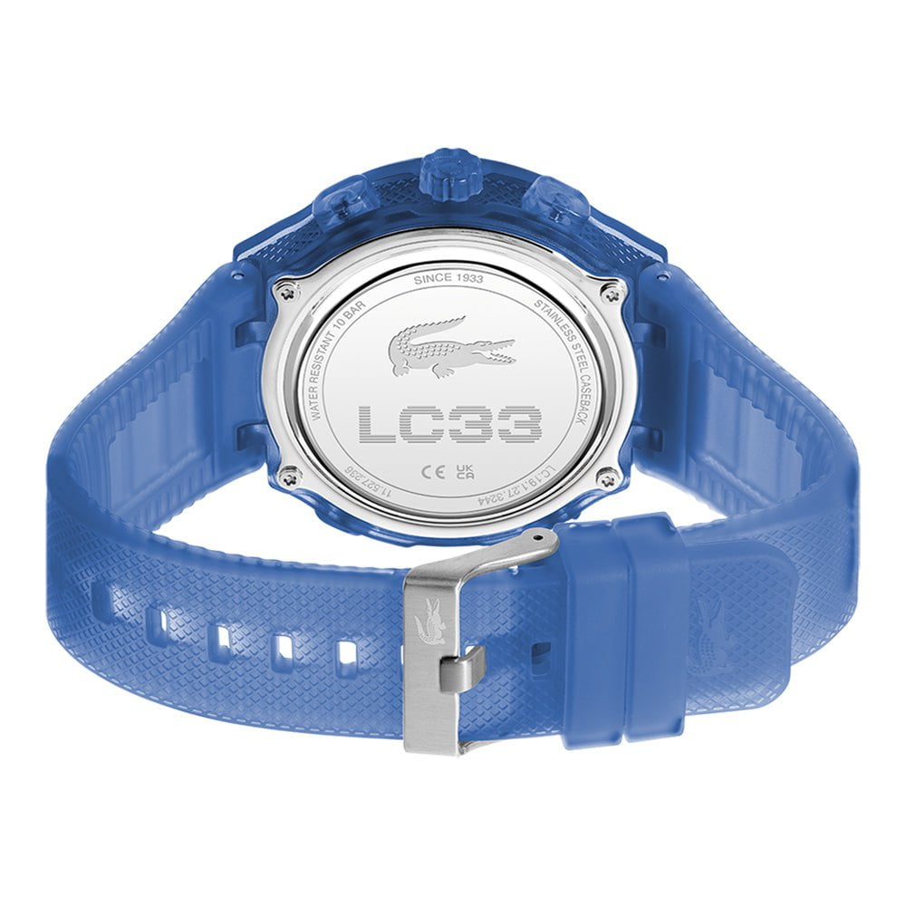 LACOSTE Men's LC33 Blue Silicone Watch 2011429