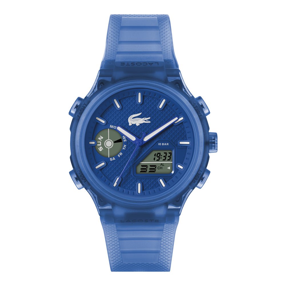LACOSTE Men's LC33 Blue Silicone Watch 2011429