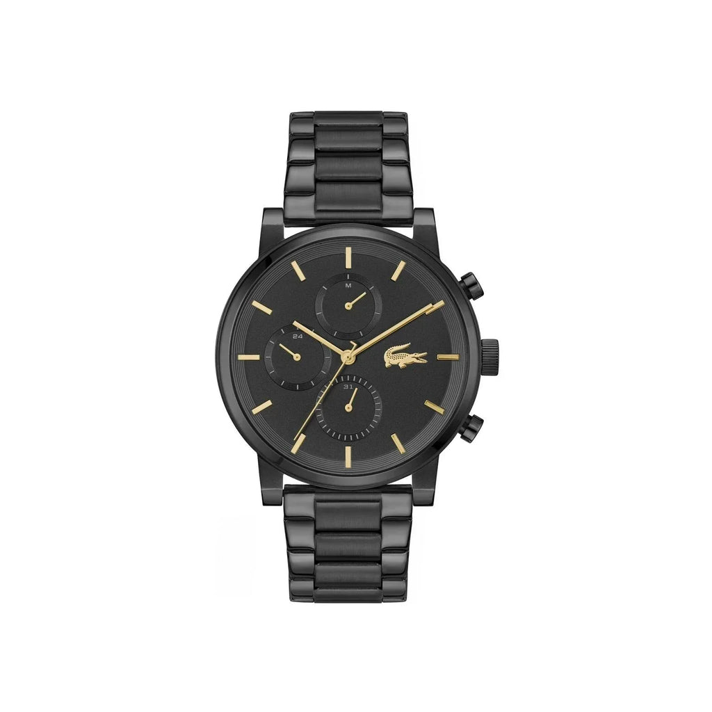 LACOSTE Men's Replay Watch in Black Gold Steel 2011451