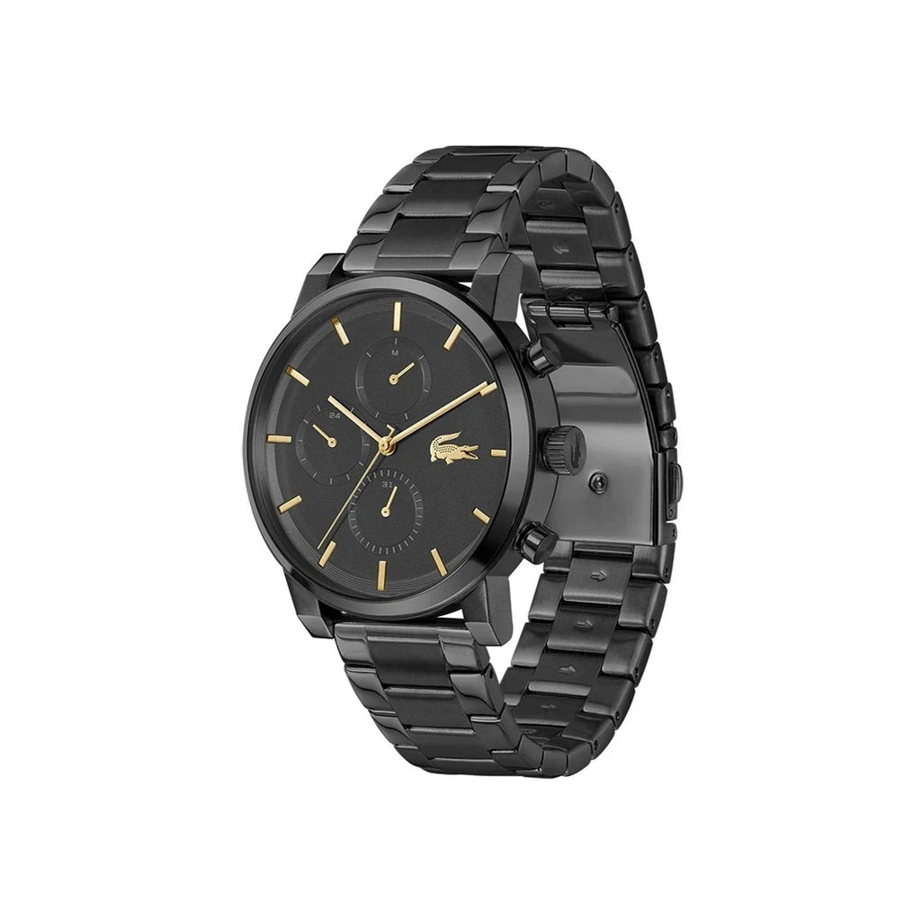 LACOSTE Men's Replay Watch in Black Gold Steel 2011451