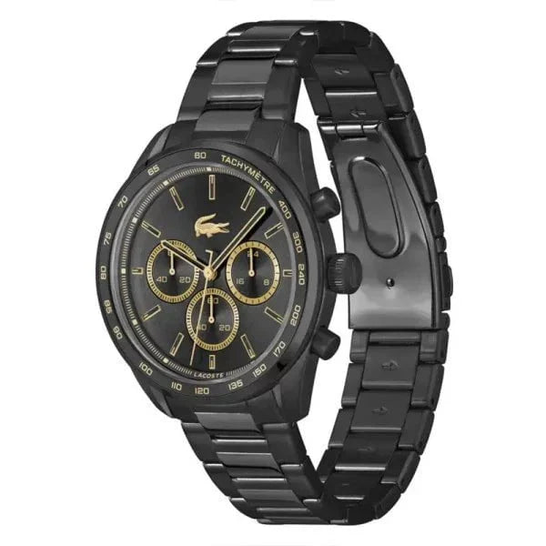 LACOSTE Men's Boston Watch in Black Steel 2011476