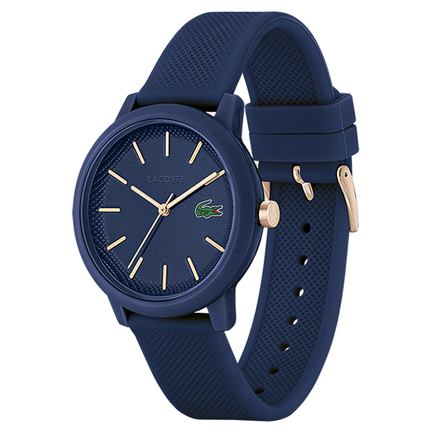 LACOSTE Men's 12.12 Blue Silicone Watch 2011234