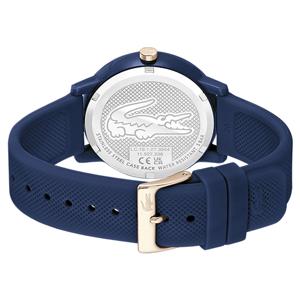 LACOSTE Men's 12.12 Blue Silicone Watch 2011234