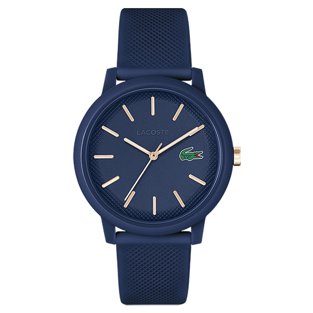 LACOSTE Men's 12.12 Blue Silicone Watch 2011234