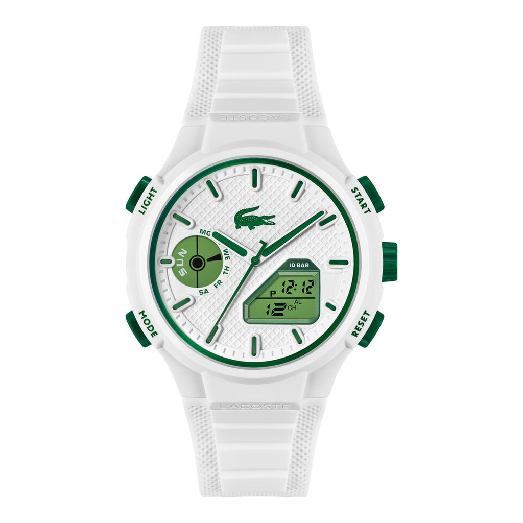 LACOSTE Men's LC33 White Silicone Watch 2011364